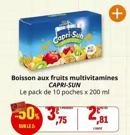 Coccinelle Express Capri sun - boisson aux fruits multivitamines offre