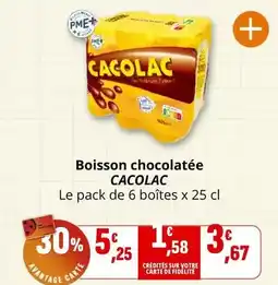 Coccinelle Express Cacolac - boisson chocolatée offre
