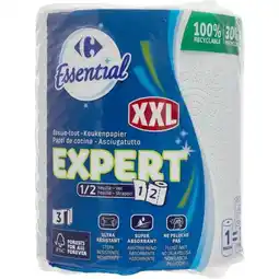 Carrefour CARREFOUR ESSENTIAL Essuie-tout bobine XXL offre