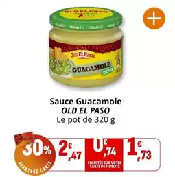 Coccinelle Express Old el paso - sauce guacamole offre