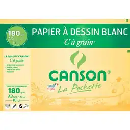 Carrefour CANSON Papier dessin blanc offre