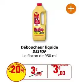 Coccinelle Express Destop - déboucheur liquide offre