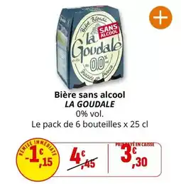Coccinelle Supermarché La goudale - bière sans alcool offre