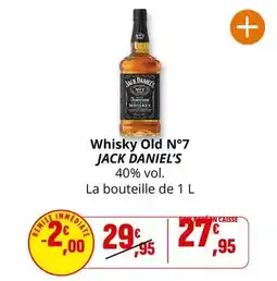 Coccinelle Supermarché Jack daniel's - whisky old no7 offre