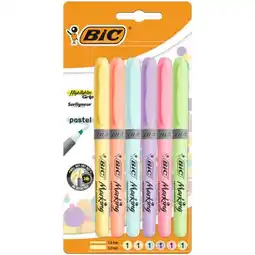 Carrefour BIC 6 surligneurs grip pastel offre