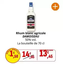 Coccinelle Supermarché Rhum blanc agricole offre