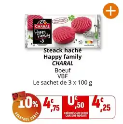 Coccinelle Express Charal - steack haché happy family offre