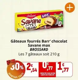 Coccinelle Express Brossard - gâteaux fourrés barr' chocolat savane max offre