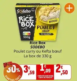 Coccinelle Express Sodebo - rice box offre