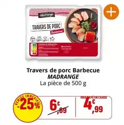 Coccinelle Express Madrange - travers de porc barbecue offre