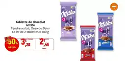 Coccinelle Express Milka - tablette de chocolat offre