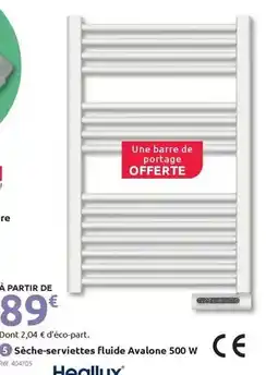 Mr Bricolage Sèche-serviettes fluide avlone 500 w offre
