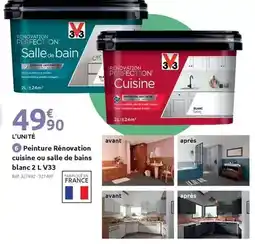 Mr Bricolage V33 - peinture rénovation cuisine ou salle de bains blanc offre