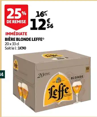 Auchan Supermarché Bière Blonde Leffe offre