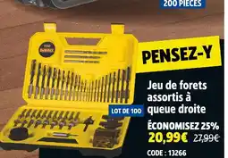 Screwfix DeWALT Jeu de forets assortis à queue droite offre