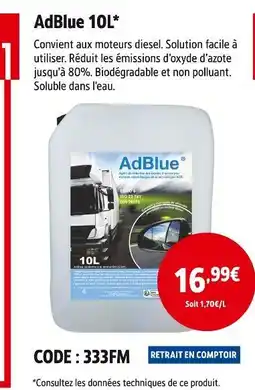 Screwfix AdBlue 10L offre