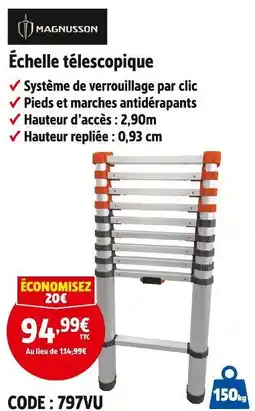 Screwfix MAGNUSSON Échelle télescopique offre