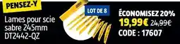 Screwfix Lames pour scie sabre offre