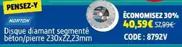 Screwfix Norton Disque diamant segmenté offre