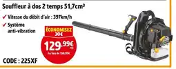 Screwfix Souffleur à dos 2 temps 51,7cm³ offre