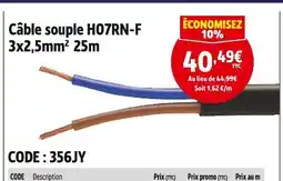 Screwfix Câble souple HO7RN-F offre