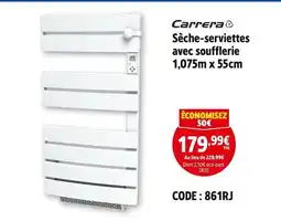 Screwfix Carrera Sèche-serviettes avec soufflerie offre