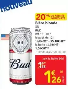 METRO Bud - bière blonde offre