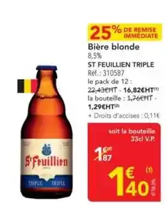 METRO St feuillien - bière blonde offre