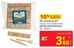 METRO Metro - kit couverts 2/1 offre