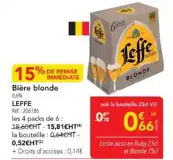 METRO Leffe - bière blonde offre