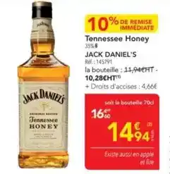METRO Jack daniel's - tennessee honey offre