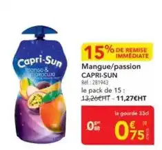 METRO Capri sun - mangue/passion offre