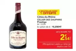 METRO Cellier des dauphins - côtes-du-rhône prestige offre