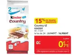 METRO Kinder - country t2 offre