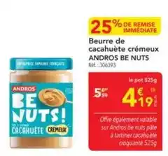 METRO Andros - beurre de cacahuète crémeux offre