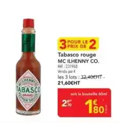 METRO Tabasco - rouge offre