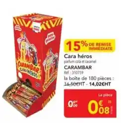 METRO Carambar - cara héros offre