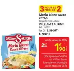 METRO William saurin - merlu blanc sauce citron offre