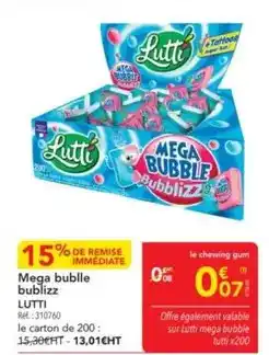 METRO Lutti - mega bubble bublizz offre