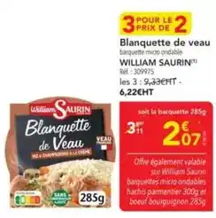 METRO William saurin - blanquette de veau offre