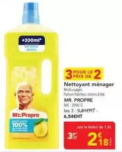 METRO Mr propre - nettoyant ménager offre