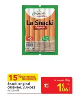 METRO Oriental viandes - snacki original offre