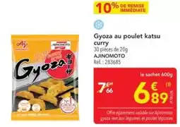 METRO Ajinomoto - gyoza au poulet katsu curry offre