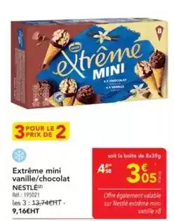 METRO Nestlé - extreme mini vanille/chocolat offre