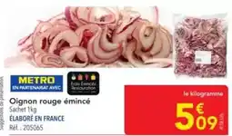 METRO Metro - oignon rouge émincé offre