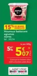 METRO Labeyrie - houmous betterave agrumes offre