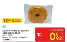 METRO Cookie fourré au caramel colorado cookie offre