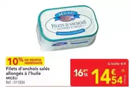 METRO Filets d'anchois salés allongés à l'huile offre