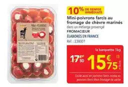 METRO Mini-poivrons farcis au fromage de chèvre marinés offre