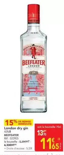 METRO Beefeater - london dry gin offre